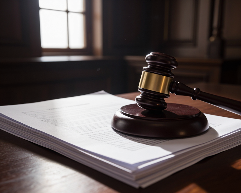 Legal Gavel and Tax Documents
