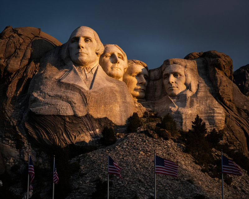 Mount Rushmore Dramatic Atmosphere