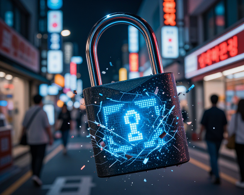 Digital Security Breach Concept