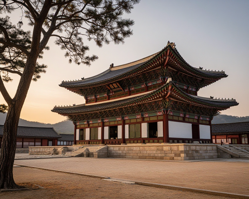 Serene Korean Palace