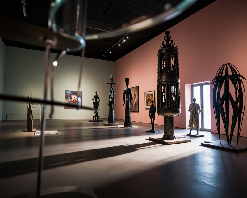 Contemporary Art Exhibition Atmosphere