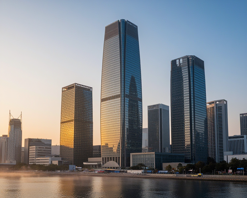 Seoul Financial District Sunrise