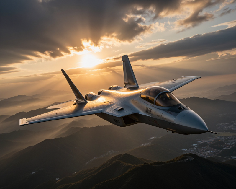 KF-21 Fighter Jet in Flight