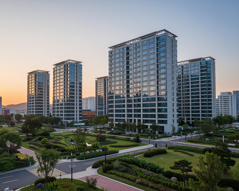 Modern Seoul Residential Area