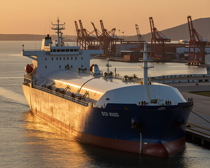 LNG Tanker at Korean Port